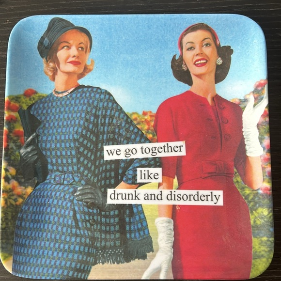 Anne Taunton 100% Melamine trinket tray 1950s humor - Picture 2 of 4